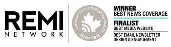 REMI Network, 2015 Canadian Online Publishing Awards