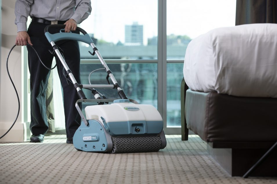 Supporting carpet care through machines upkeep