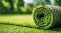a roll of artificial grass