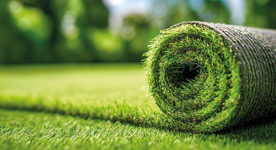 a roll of artificial grass