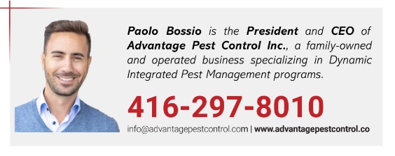 Paolo Bossio of Advantage Pest Control