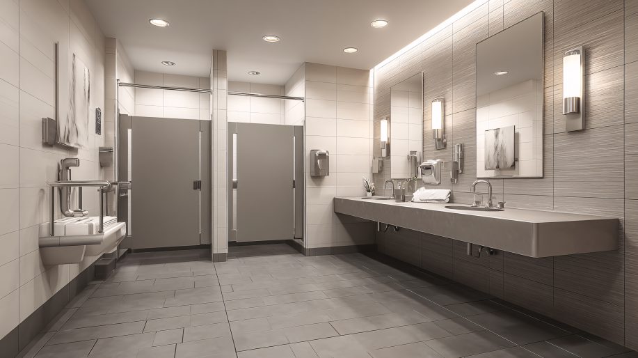 restrooms